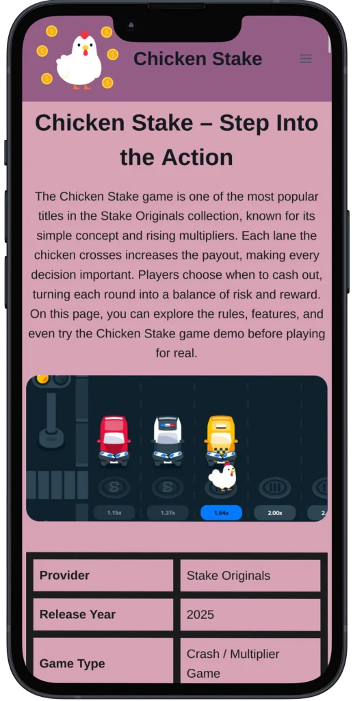 Chicken Stake Mobile